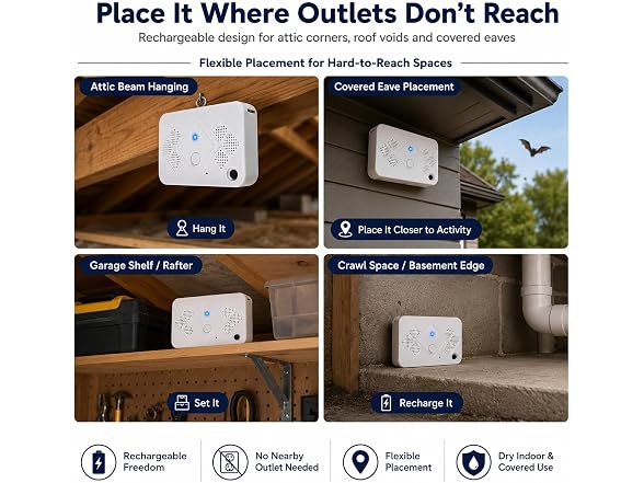 JahyElec Ultrasonic Bat Repellent