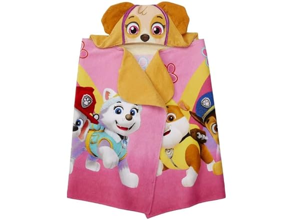 Franco Nickelodeon Paw Patrol Hooded Towel Wr