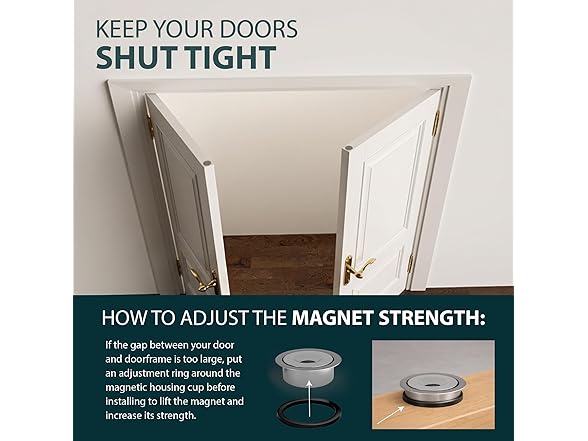 Mega Handles Concealed Magnetic Door