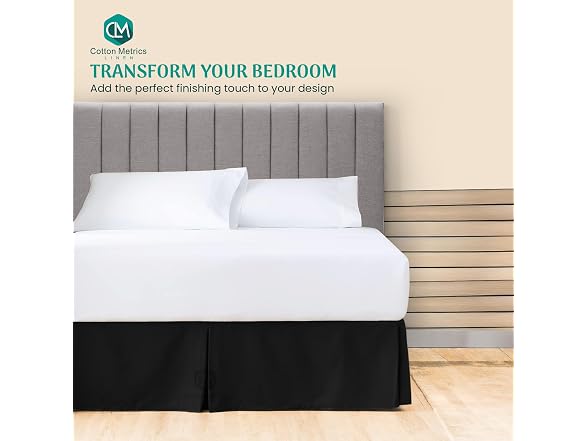Cotton Metrics Linen Queen Size Bedskirt
