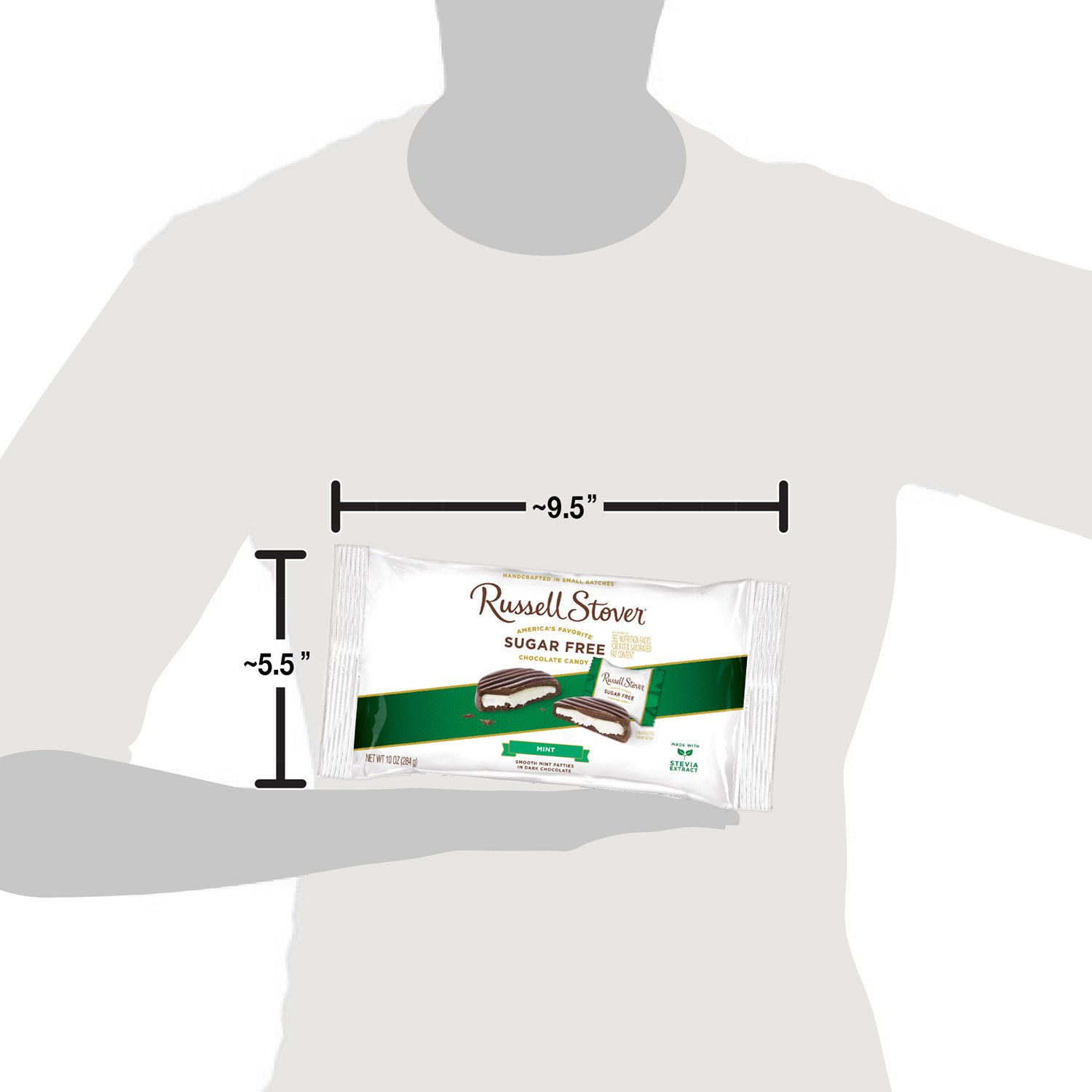 Russell Stover Sugar Free Mint Patties w/ Stevia - Gallery 10