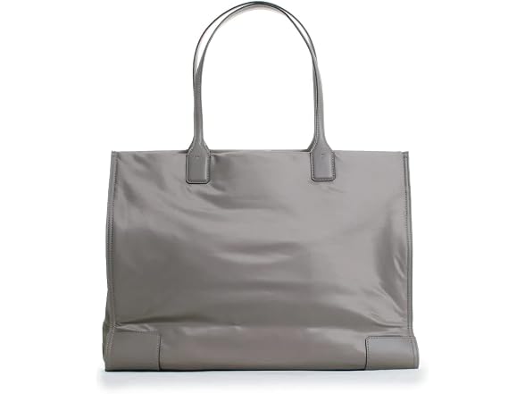 Ella Logo Tote Nylon Leather Handbag