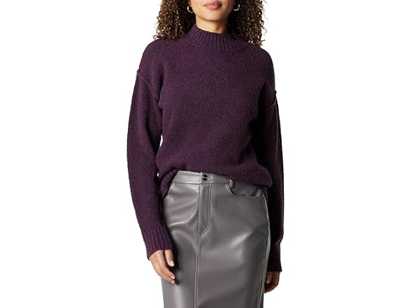 The Drop Women Carolina Shoulder Mock Pullover