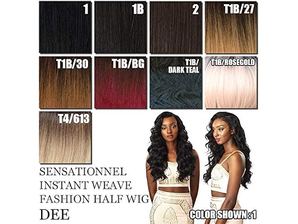 Sensationnel Instant Weave Half Wig Dee 1B