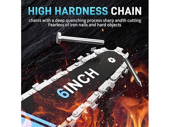 Mini Chainsaw, 20V Cordless 6 Inch Electric Handheld Chainsaw