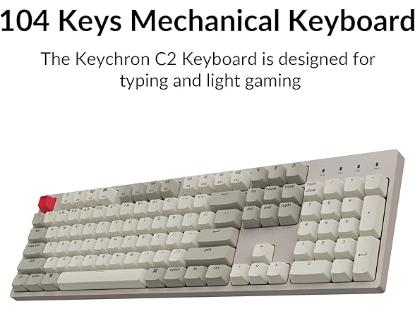 Keychron C2 Full Size Wired Mechanical Keyboard
