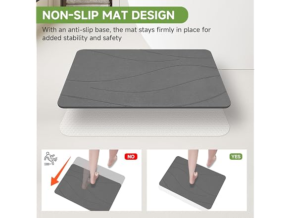 Liyarya Liyarya Stone Bath Mat, Stone Bath Mats