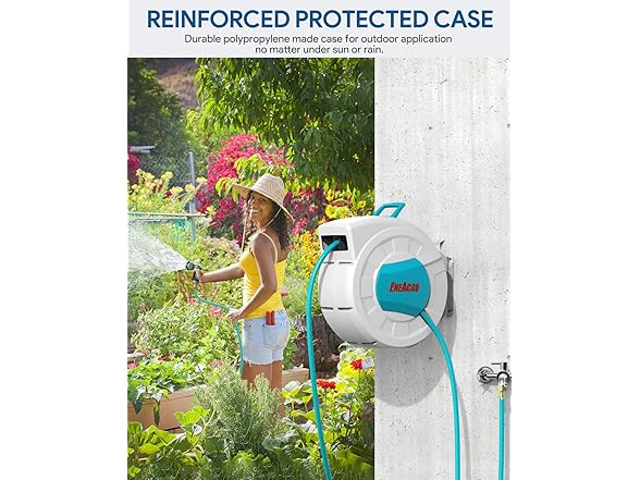 Retractable Garden Hose Reel 1/2"X100ft