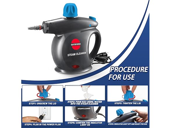 Outspurge Handheld Steam Cleaner