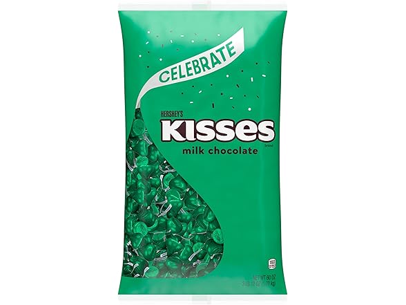 Hersheys KISSES Milk Choc Holiday Bag 60oz