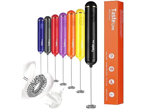 Tastelive Handheld Milk Frother-Black