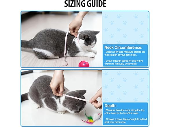 Depets Adjustable Recovery Pet Cone E-Collar