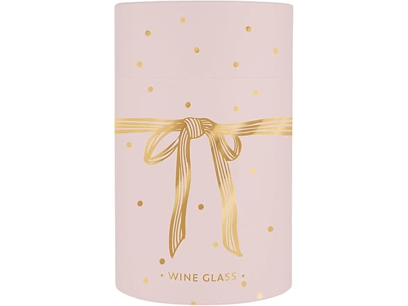 Stemless Christmas Wine Glass 