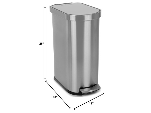SIMPLI-MAGIC 13.2G Soft-Close Trash Can
