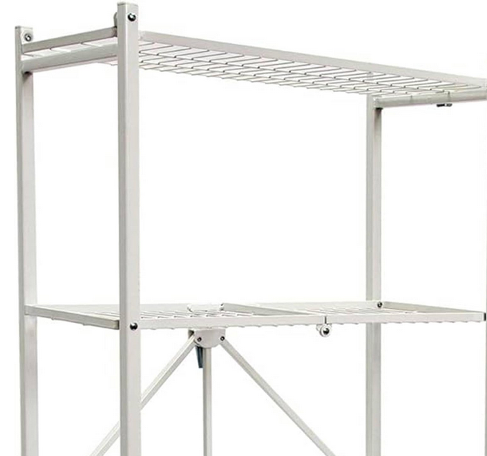 Origami 5-Tier Foldable Metal Shelf w/ Wheels - Gallery 17