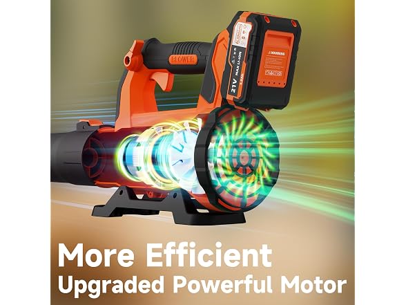 QIYORL Cordless Leaf Blower Orange