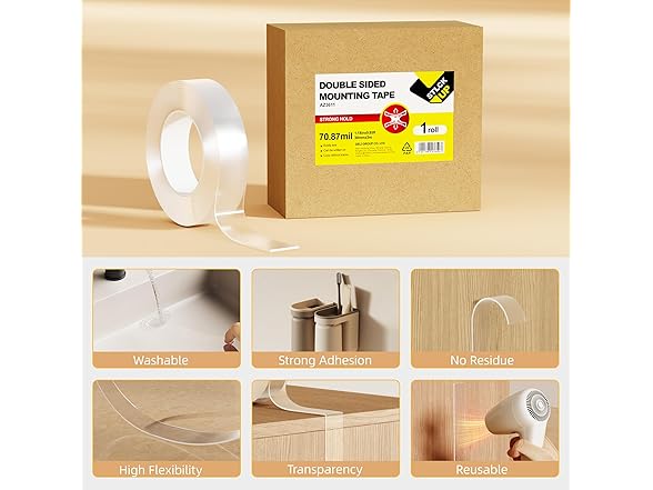 STICK UP 3m Double Sided Tape Heavy Duty