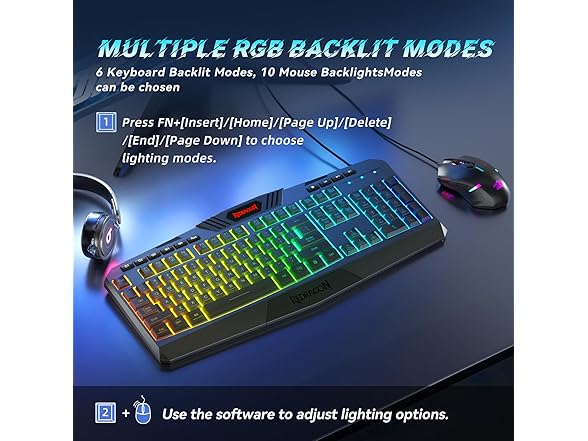 Redragon Gaming Keyboard and Mouse