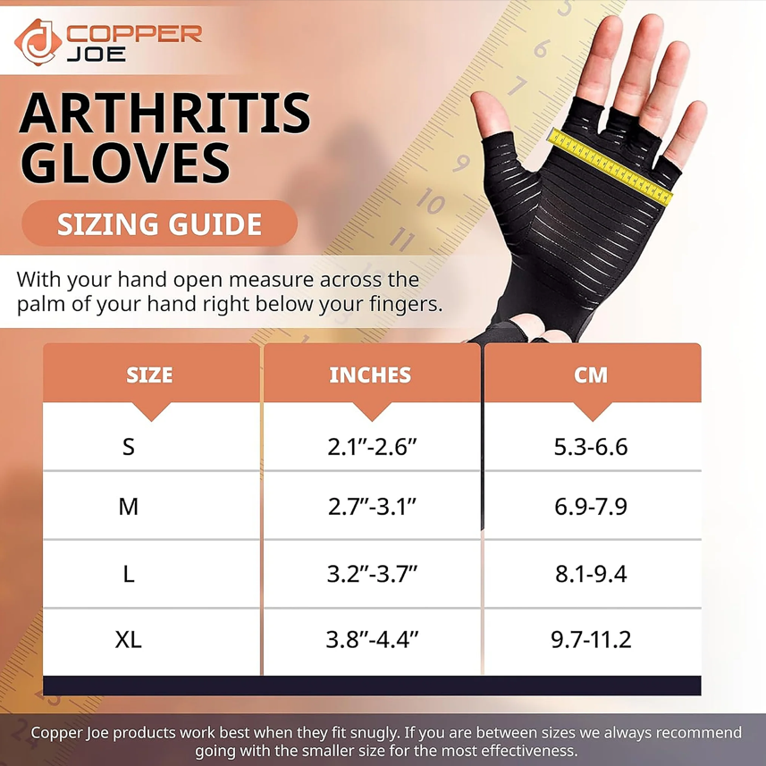 Copper Fingerless Gloves 4Pk - Gallery 10