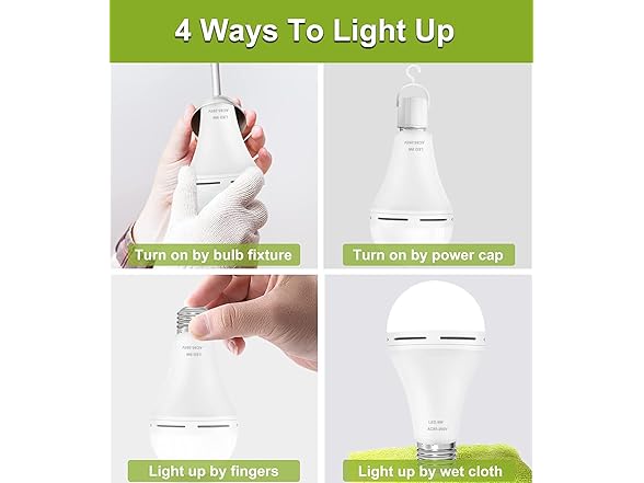 Rechargeable LED Emergency Light 4-Pack