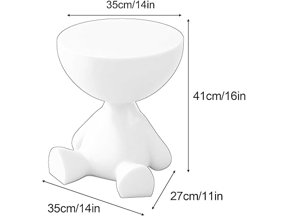 Wefrib Side Table, Circle Coffee Table, Nightstand