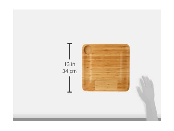 NutriChef Bamboo Natural Cheese Board Set