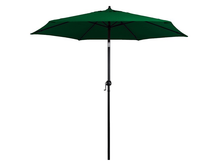 9ft Rd Powdercoated Steel, Crank Open, Push Tilt Patio Umbrella 