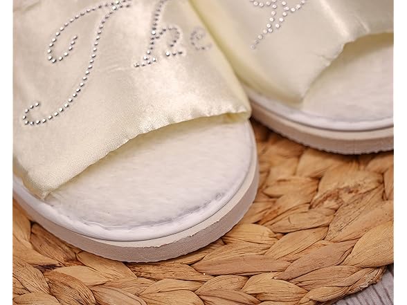 White The Bride Crystal Open Toe Spa