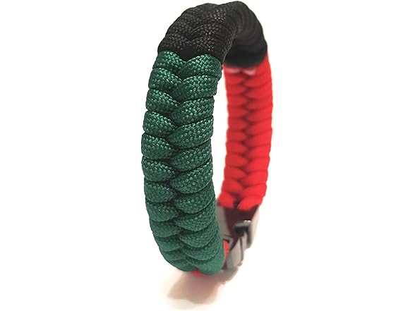 Tru550 African Flag Bracelet 7.0"