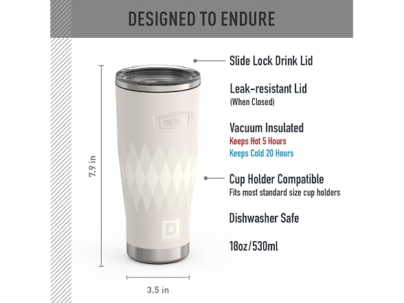 THERMOS + Duke Cannon, Stainless Steel Tumbler