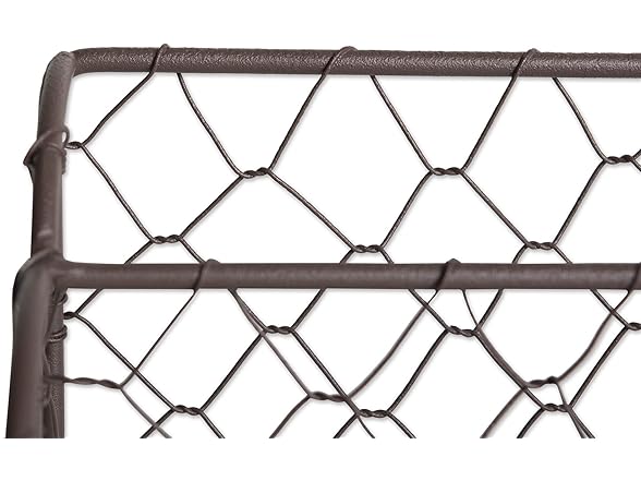 DII Farmhouse Metal Storage, Gray, Letter Holder