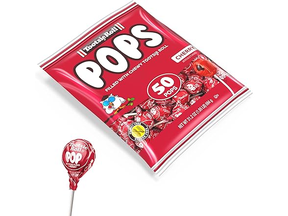 1PK Tootsie Pops Single Flavor Bag - Cherry