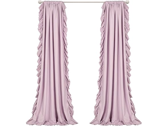 Lush Decor Reyna Ruffle Window Curtain Panel Set