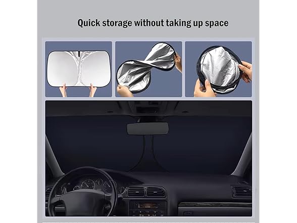 Windshield Sun Shade Foldable Large
