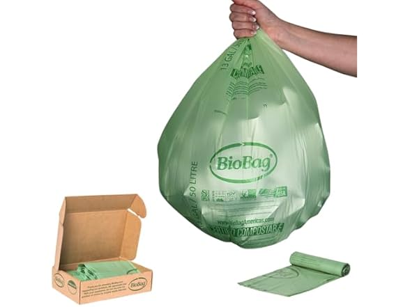 13 Gallon Tall Kitchen Compostable Trash Bags by