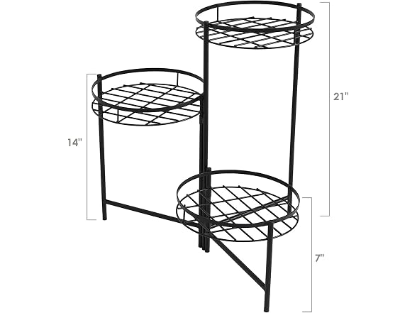 Sunnydaze Decor HMI-729 3-Tier Flower Plant Stand 2PK