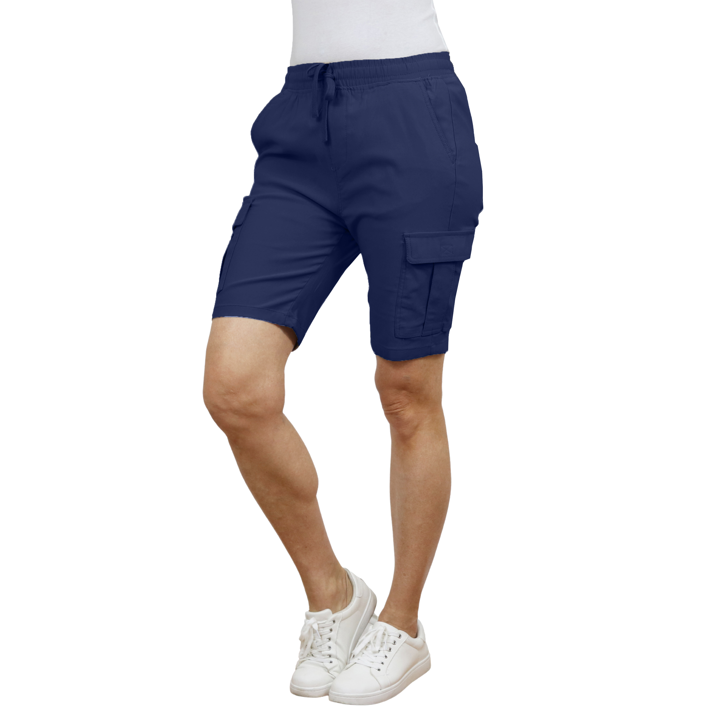 Womens Super Stretch Cargo Shorts - Gallery 19