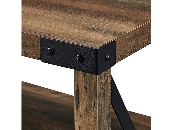 Walker Edison Rustic Wood TV Stand