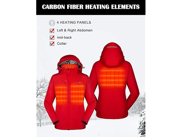 Venustas Women's Heated Jacket with Battery Pack 5V, Heated  (Open Box)