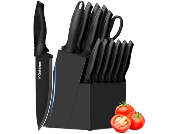 XANAPON 14 Pieces Kitchen Knife Set