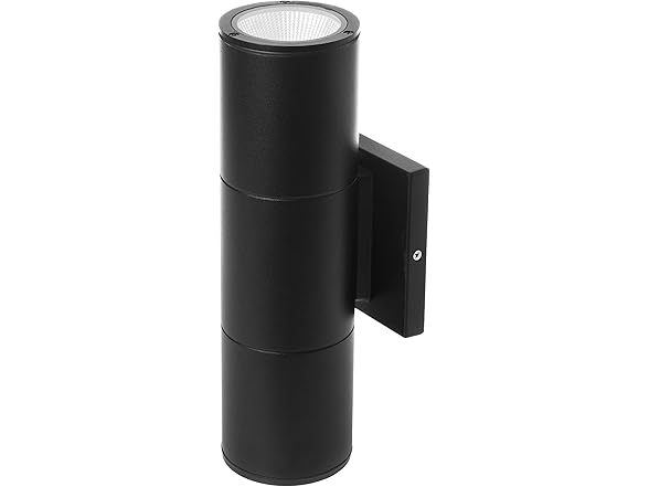 Home Zone 2PK LED Wall Sconce, Black