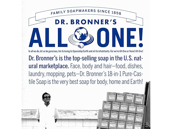 Dr Bronner's Peppermint Bar 5oz 3pk