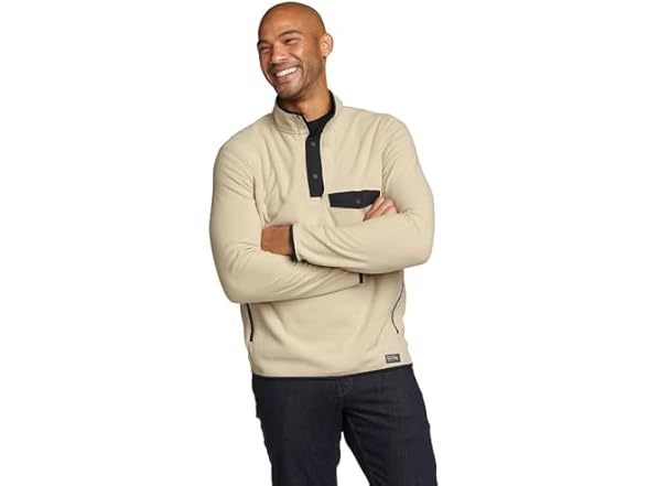 Eddie Bauer Mens Chutes Mock Neck, M & L