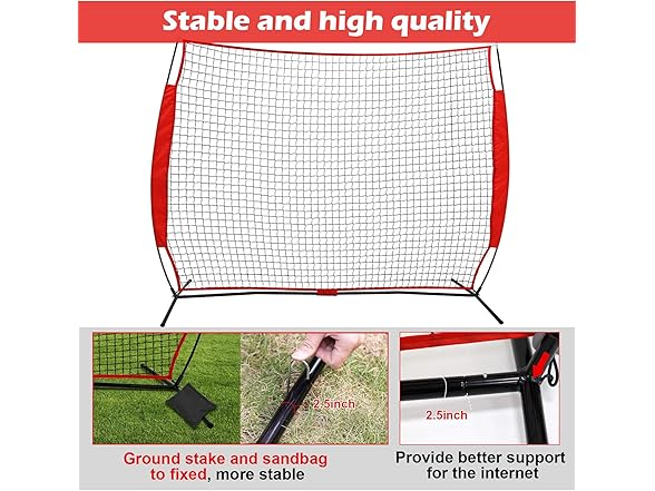 Wiseek 7x7ft Sports Backstop Net