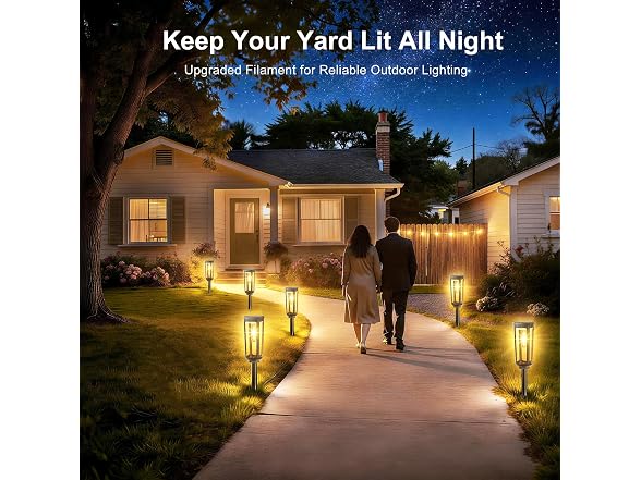 JEJOT Solar Pathway Lights 6-Pack
