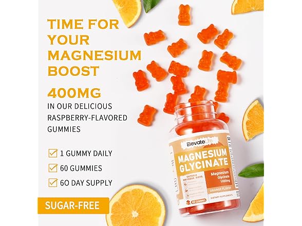 ElevateLife  Magnesium Glycinate Gummies