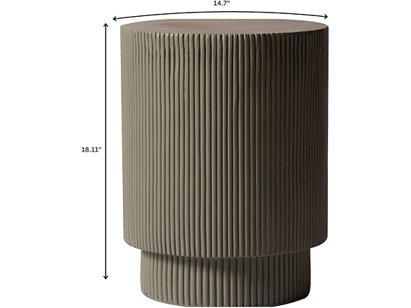 LeisureMod Eden Round Side Table