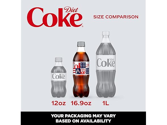 6PK Diet Coke Diet Soda, 16.9 fl oz Bottles