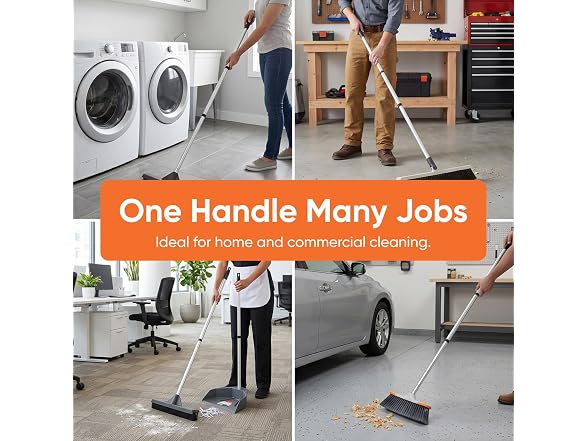 Superio 3 Part Heavy Duty Metal Handle Pole with