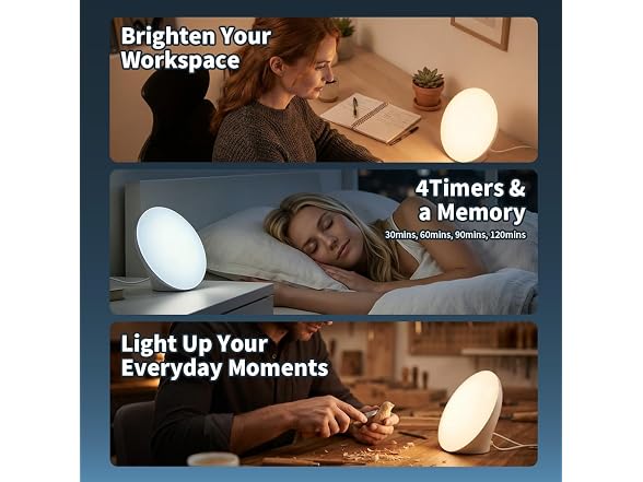 Samtoo 10000Lux Light Therapy Sun Lamp